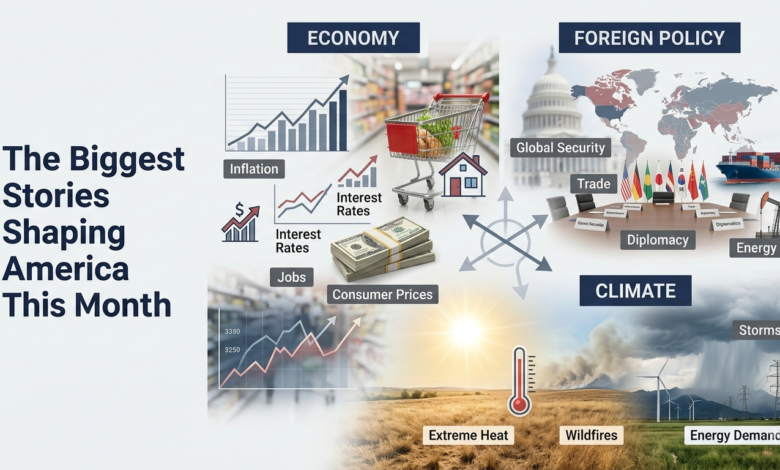 Labeled breakdown of key U.S. election issues 2026 including cost of living, border policy, and voting access